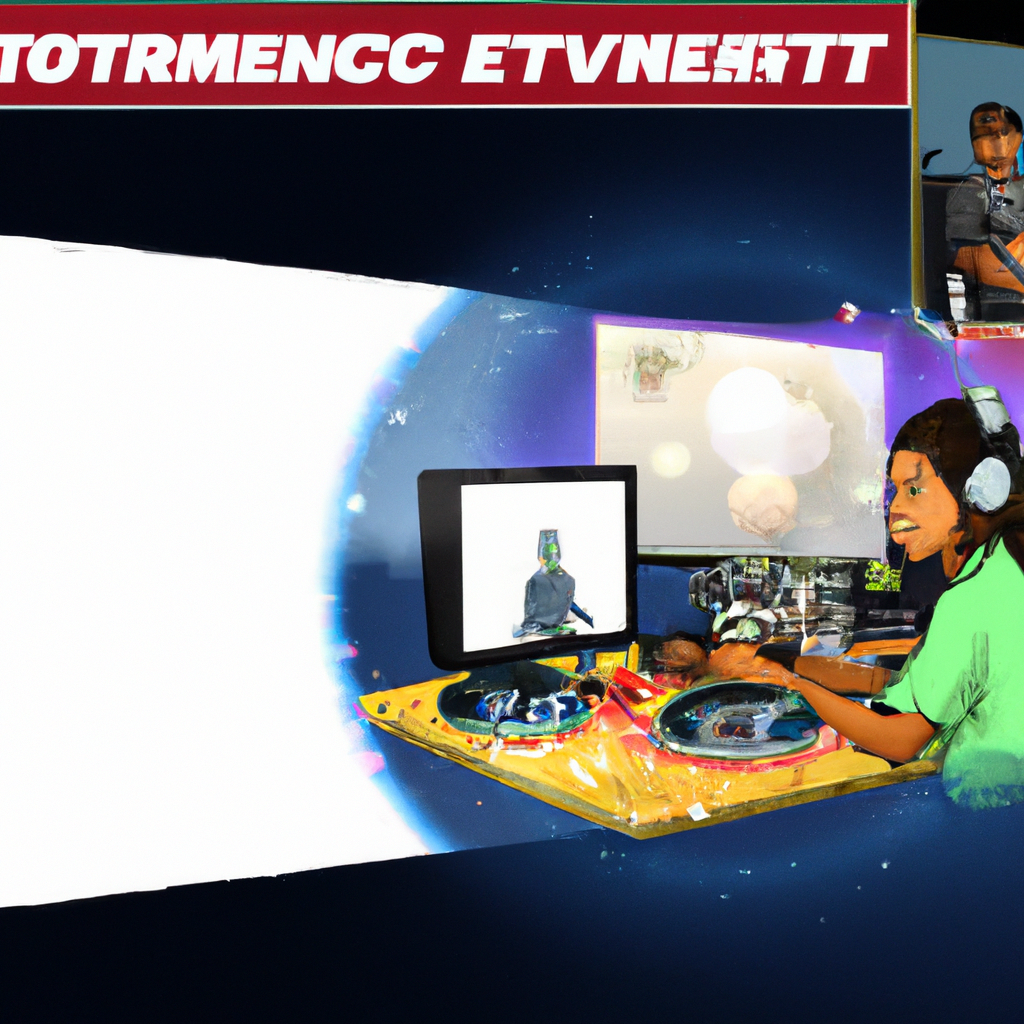 Behind-the-scenes control desk showing live interactive overlays